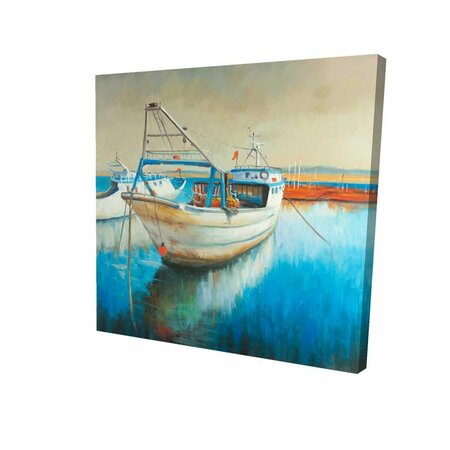 FONDO 12 x 12 in. Fishing Boat-Print on Canvas FO2795131